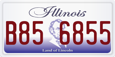 IL license plate B856855