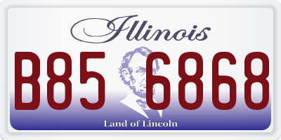 IL license plate B856868