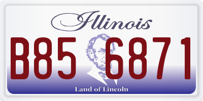 IL license plate B856871