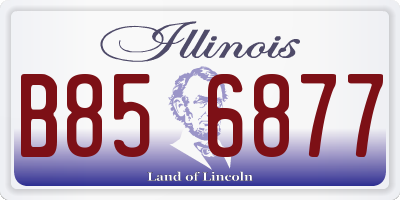 IL license plate B856877