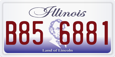 IL license plate B856881