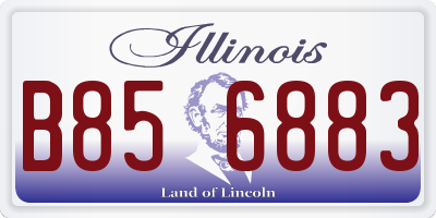 IL license plate B856883