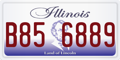 IL license plate B856889