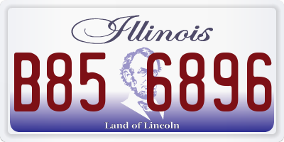 IL license plate B856896