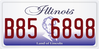 IL license plate B856898