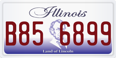 IL license plate B856899