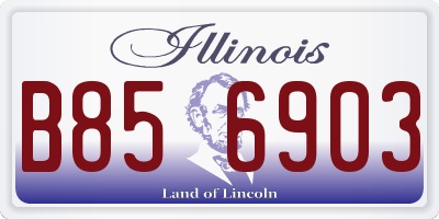 IL license plate B856903