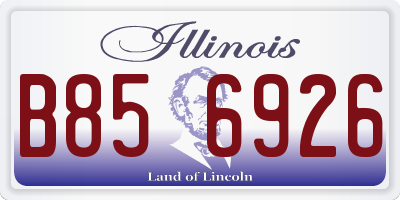 IL license plate B856926
