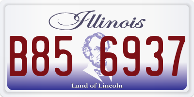 IL license plate B856937
