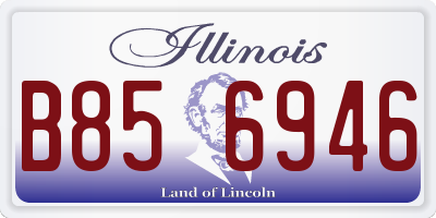 IL license plate B856946