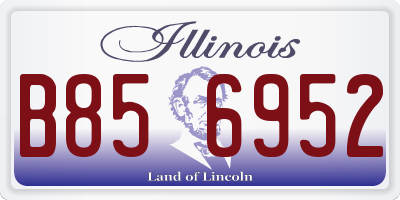 IL license plate B856952