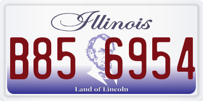 IL license plate B856954