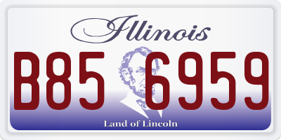 IL license plate B856959