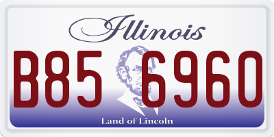 IL license plate B856960