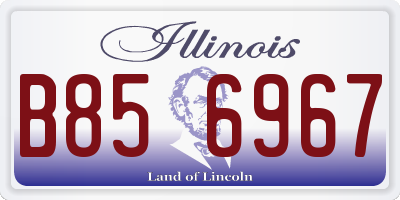 IL license plate B856967