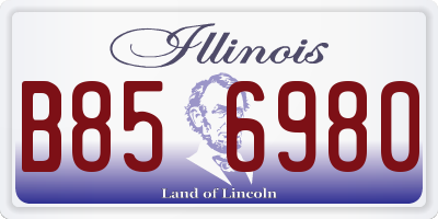 IL license plate B856980