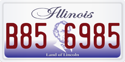 IL license plate B856985