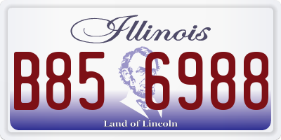IL license plate B856988