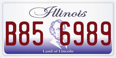 IL license plate B856989
