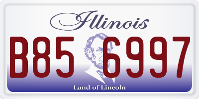 IL license plate B856997