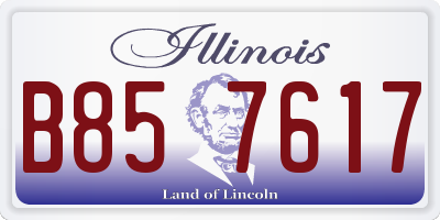 IL license plate B857617