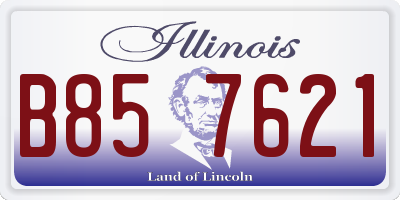 IL license plate B857621