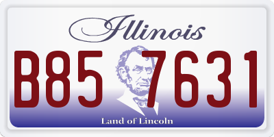 IL license plate B857631