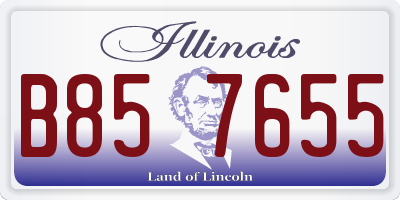 IL license plate B857655