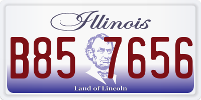 IL license plate B857656