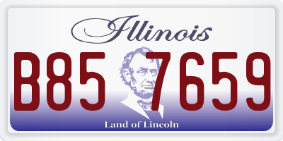 IL license plate B857659