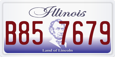 IL license plate B857679