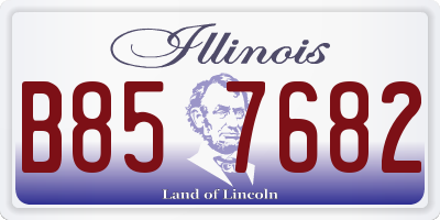 IL license plate B857682