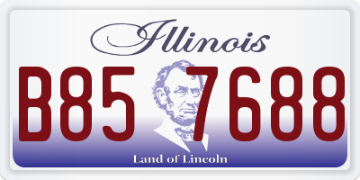 IL license plate B857688