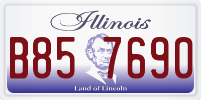 IL license plate B857690
