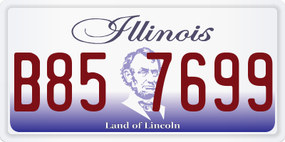 IL license plate B857699