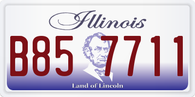 IL license plate B857711