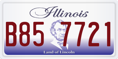IL license plate B857721