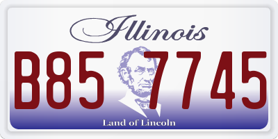 IL license plate B857745