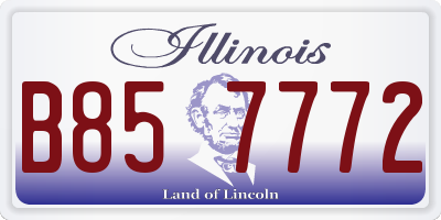 IL license plate B857772