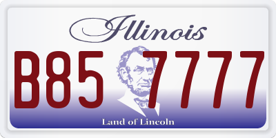 IL license plate B857777