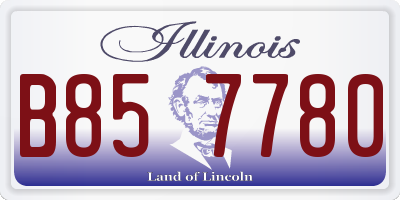 IL license plate B857780
