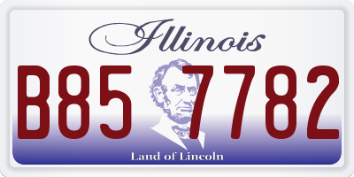 IL license plate B857782
