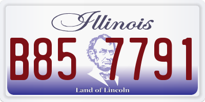 IL license plate B857791