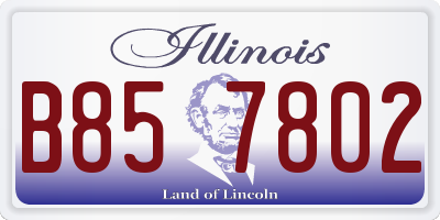 IL license plate B857802