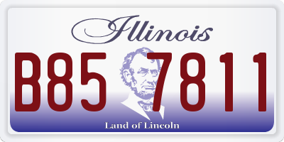 IL license plate B857811