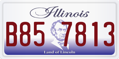 IL license plate B857813