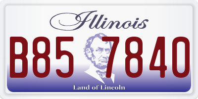 IL license plate B857840
