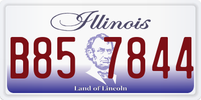 IL license plate B857844