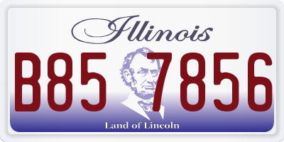 IL license plate B857856