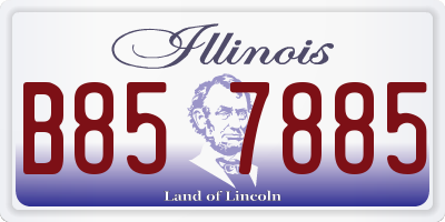 IL license plate B857885